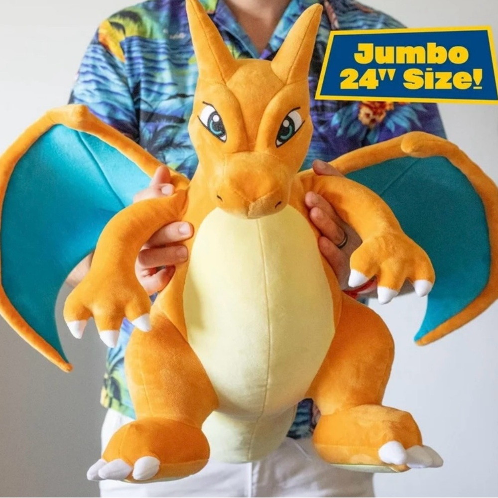 Pokemon Authentic Plush Charizard Giant -24" inch Ultra Soft Plush New with tag - Picture 2 of 3